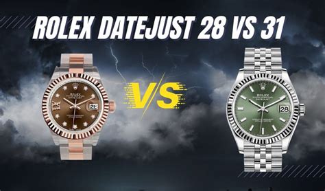 rolex datejust 28mm vs 31mm